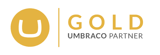 gold partner logo white background