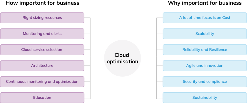 Infographic cloud cost optimisation